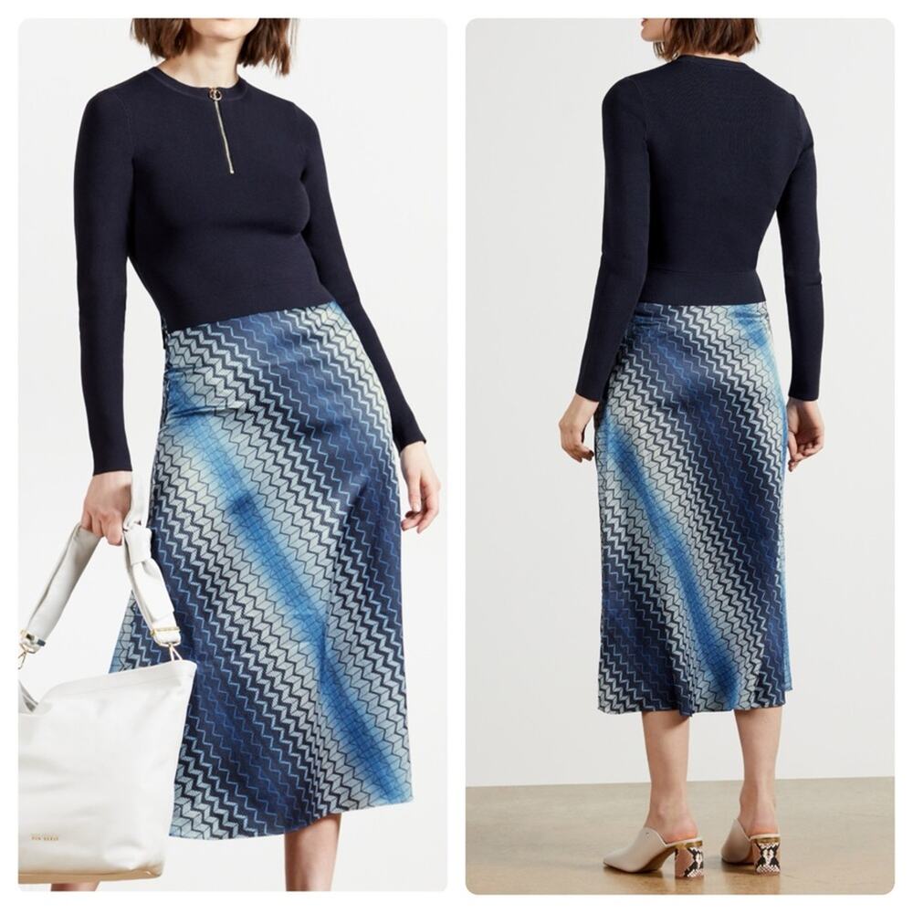 Ted Baker Ionaaa Mockable Slip Dress Blue Navy